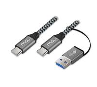 MCL MC1C99A3C105A2Z câble USB USB 3.2 Gen 2 (3.1 Gen 2) 2 m USB C USB A/USB C Noir, Gris