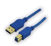 MCL MC1G99AZMC923AB2B, 1,8 m, USB A, USB B, USB 3.2 Gen 1 (3.1 Gen 1), 5 Gbit/s, Bleu