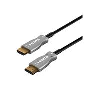 MCL MC385FO-20M câble HDMI HDMI Type A (Standard) Noir, Argent