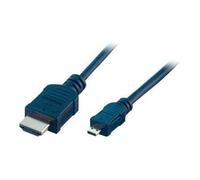 MCL Samar Câble HDMI MC386 Type A vers micro HDMI (Type D) 19 broches 4K 2 m Noir