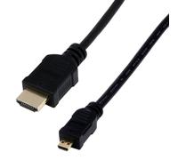 MCL MC386-2M câble HDMI HDMI Type A (Standard) HDMI Type D (Micro) Noir