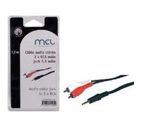 MCL MC720GE - Câble audio - mini-phone stereo 3.5 mm mâle pour RCA x 2 mâle - 1.5 m