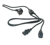 MCL Samar Cordon secteur MC909-3M 2 pôles + terre 2 x IEC C13 3 m
