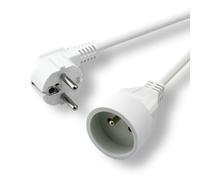 MCL Samar Rallonge électrique CEE 7/7 vers CEE 7/5 5 m 250 V 16 A Blanc