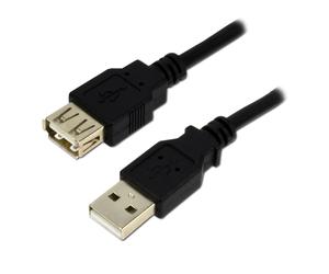 MCL MC922AMF-2M/N, 2 m, USB A, USB A, USB 2.0, Mâle/Femelle, Noir