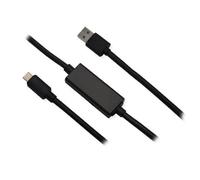MCL Câble USB MC923-1C/AM/A-10M USB-C mâle vers USB-A mâle 10 m USB 3.2 Gen1 actif Noir
