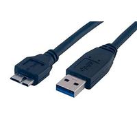 MCL Câble USB 3.0 MC923AHB-2M/N Micro-USB B vers USB A 1,8 m 5 Gbit/s Noir