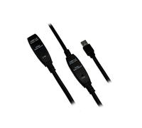 MCL MC923AMF/A-10M Rallonge Active USB 3.2 Gen 1 (3.1 Gen 1) 10m USB A Mâle/Femelle Noir, Débit 2500 Mbit/s, Diamètre 7mm