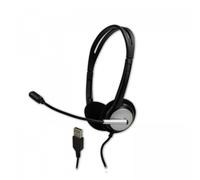 MCL Samar – Micro-casque Samar – filaire USB-A – anti-bruit sur-oreille – Noir