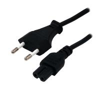 MCL Power Cord Portable Black 2.0m Noir 2 m Prise d'alimentation type C Coupleur C7