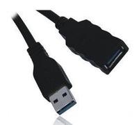 MCL SAMAR MCL MC923AMF-1M/N, 1 m, USB A, USB A, USB 3.2 Gen 1 (3.1 Gen 1), Mâle/Femelle, Noir