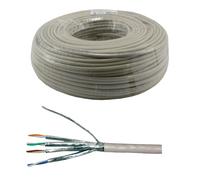MCL - Réf: C6APST/100H - Rouleau de câble réseau CAT 6A S/FTP patch LSZH - 100m Gris