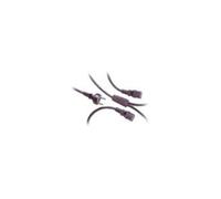 MCL - Répartiteur d'alimentation - alimentation (M) pour alimentation (F) - 2 m - noir