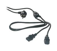 MCL Samar Cordon secteur MC909-3M 2 pôles + terre 2 x IEC C13 3 m