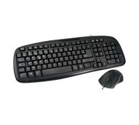 MCL Samar ACK-2012/N - Ensemble clavier et souris - USB - AZERTY - Français - noir