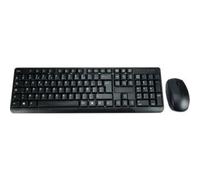 MCL Samar ACK-2012W/N - Ensemble clavier et souris - sans fil - 2.4 GHz - AZERTY - Français - noir