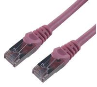 MCL Samar Cordon de brassage RJ45 CAT 6 F/UTP - 5m Rose