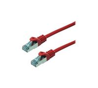 MCL Samar Eco - Cordon de raccordement - RJ-45 (M) pour RJ-45 (M) - 3 m - paire torsadée écrantée (F/UTP) - CAT 6 - moulé, bloqué - rouge