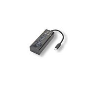 MCL Samar Hub USB USB3C-H114 Type-C 4 ports USB 3.0 5 Gbit/s Noir