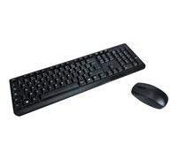 MCL ACK-2012W/N clavier Souris incluse Universel RF sans fil AZERTY Français Noir