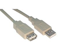 MCL Samar MC922AMF-0.5M Rallonge USB 2.0 type A mâle / femelle 50cm