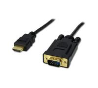 Cble vidéo HDMI mle/VGA mle, Longueur de 1.5 Mètre