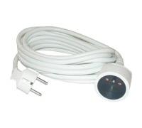MCL Samar Rallonge de cable d'alimentation alimentation 2 pôles (M) 10 m Noir