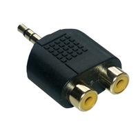 MCL Samar Samar Adaptateur JACK 3.5 mâle / 2 x RCA femelle haute qualité