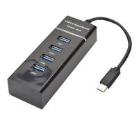 MCL Samar Hub USB USB3C-H114 Type-C 4 ports USB 3.0 5 Gbit/s Noir