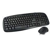MCL Samar ACK-2012/N - ensemble clavier et souris - AZERTY - Français - noir Périphérique d'entrée