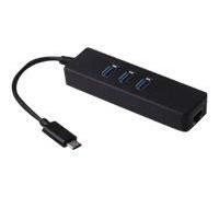 MCL Samar USB Type-C Gigabit Ethernet+hub 3 Ports