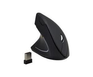 MCL Souris ergonomique pour gauchers Samar - 6 boutons - Sans fil - 2.4 GHz - Noir