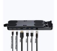 MCL Samar Station d'accueil 6 ports avec support pour ordinateur portable USB-C HDMI 1GbE