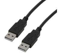 MCL USB 2.0 A/A 2 m, 2 m, USB A, USB A, USB 2.0, Mâle/Mâle, Noir MC922AA-2M/N
