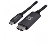 Adaptateur HDMI XTREMEMAC type C - HDMI male 2m nylon tressé gris