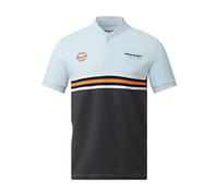 McLaren Formula One Team TM3409 Polo officiel édition spéciale Gulf Bleu délicat/Phantom Adulte Taille XL