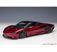 Mclaren Speedtail 2020 Volcan Maquette de Voiture Rouge 1:18 Autoart