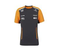 McLaren T-Shirt Officiel de l'équipe Formule 1 Femme Gris Phantom (FR/ES, Alpha/Lettres, S, Taille Normale, Taille Normale, Gris Phantom)