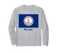 McLean Virginia Drapeau USA Souvenir Manche Longue