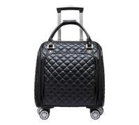 MCLIUJIA Bagages Voyage Accessoires Bagage À Main en Cuir Softside sous Le Siège des Valises Bagages De Voyage avec Roues Pivotantes(18inch)