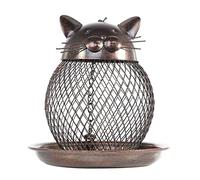 MCLIUJIA Exterieur Mangeoires pour Oiseaux Chat Vintage Suspendu Durable De Mangeoire d'oiseaux Sauvages en Forme pour La Décoration Extérieure De Jardin De Mangeoire d'oiseaux