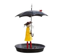 MCLIUJIA Exterieur Mangeoires pour Oiseaux Jardin Arrière-Cour Pratique Mangeoire À Oiseaux Enveloppé Mangeoire avec Couverture Parapluie Décor