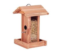 MCLIUJIA Exterieur Mangeoires pour Oiseaux Mangeoire À Oiseaux en Bois Accrochant La Mangeoire À Oiseaux avec Le Toit pour des Décorations Extérieures De Jardin