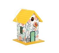 MCLIUJIA Exterieur Mangeoires pour Oiseaux Mangeoire À Oiseaux en Bois Extérieure Cour Décoration De Jardin Station d'alimentation pour Oiseaux(D)