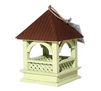 MCLIUJIA Exterieur Mangeoires pour Oiseaux Mangeoire À Oiseaux Sauvages en Bois Mangeoire À Graines De Jardin Table À Oiseaux Traditionnelle pour Jardin Extérieur(A)
