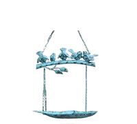 MCLIUJIA Exterieur Mangeoires pour Oiseaux Mangeoire À Oiseaux Suspendue pour Oiseaux De Compagnie Cour De La Villa(Blue)
