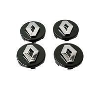 MCLLDAO 4Pcs Cache Moyeu Capuchons De Centre Enjoliveurs De Roue Voiture Cache Moyeux Jante 57mm pour Koleos Duster Megane,Noir-Normal