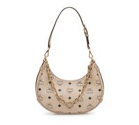 MCM - Aren Crescent Hobo Bag - Femme - Sacs - Beige - Taille: ONE Size