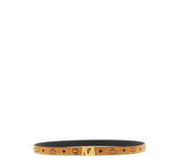 Mcm - Ceinture en cuir avec imprimé Monogramme - Femme - Accessoires - Brun - Taille: 110 CM