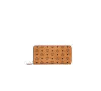 Mcm - Portefeuille zippé Visetos - Femme - Accessoires - Brun - Taille: ONE Size